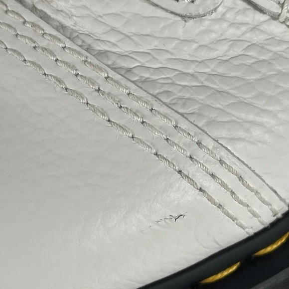 DR. MARTENS WOMEN’S SINCLAIR MILLED NAPPA LEATHER PLATFORM BOOTS WHITE SZ- 7 .US - Picture 12 of 12